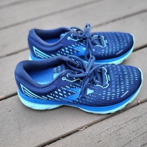 Brooks Womens Ghost 13 1203381B459 Blue Gym Running Shoes Sneakers Size 7 B
